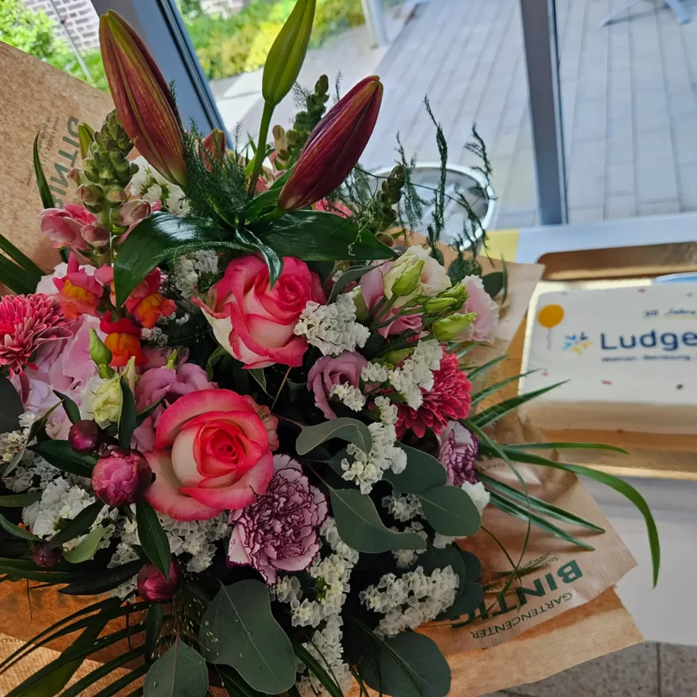 Ludgeri Jubilaeums Brunch Blumenstrauss